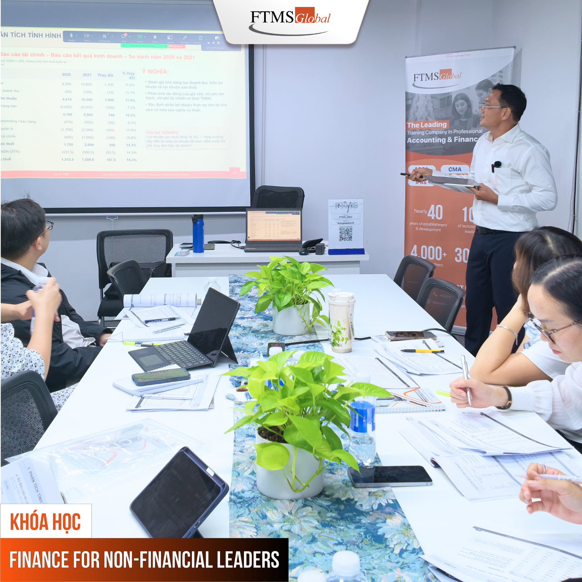 Hình ảnh buổi học thứ 2 của khóa Finance For Non-Financial Leaders