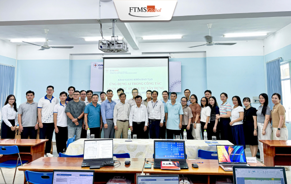 FTMS Global phối hợp EVNSPC đào tạo Ứng dụng AI trong Quản lý Dự án Đầu tư Xây dựng