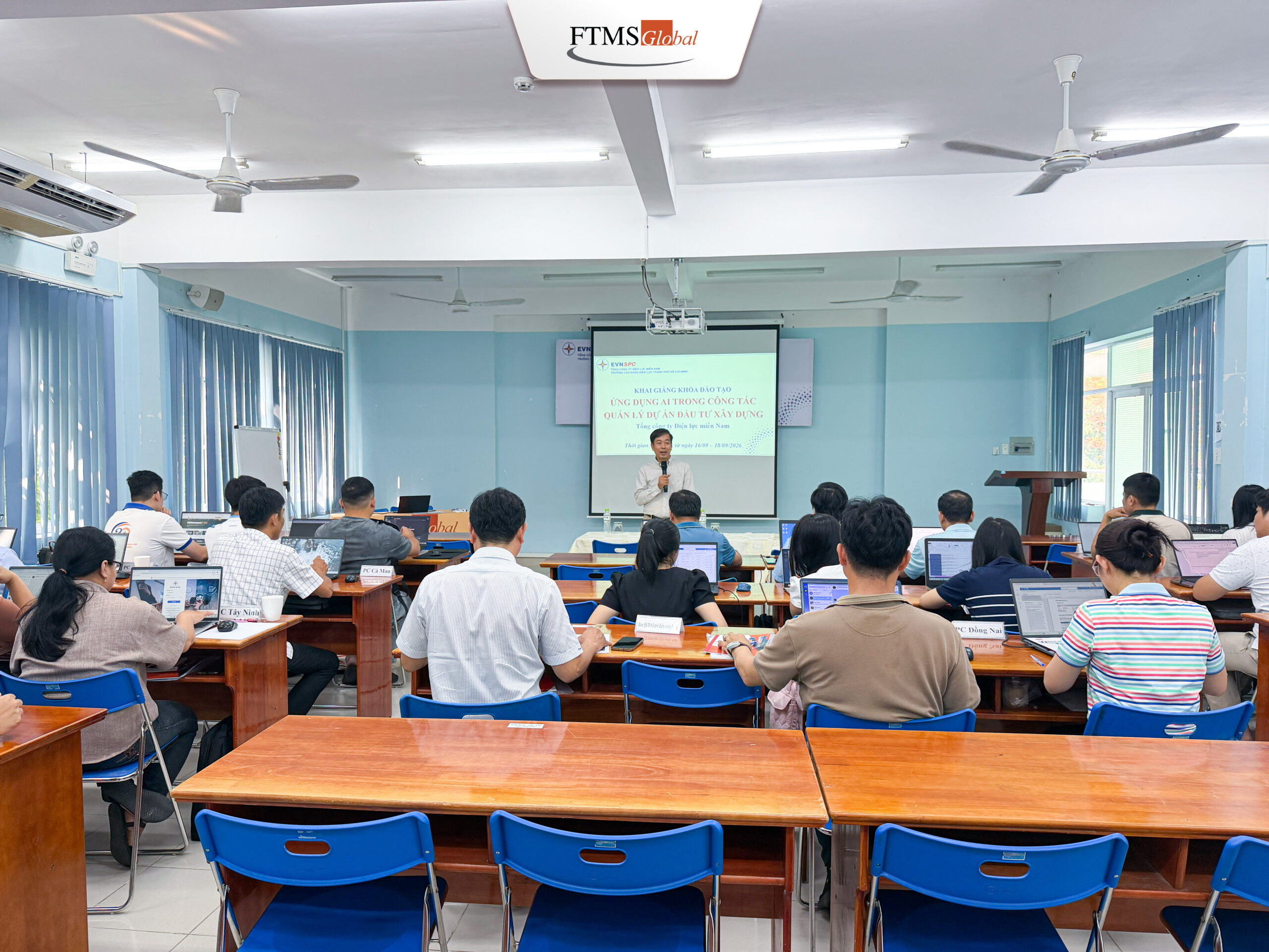 Ứng dụng AI trong quản lý dự án đầu tư xây dựng tại EVNSPC cùng FTMS Global