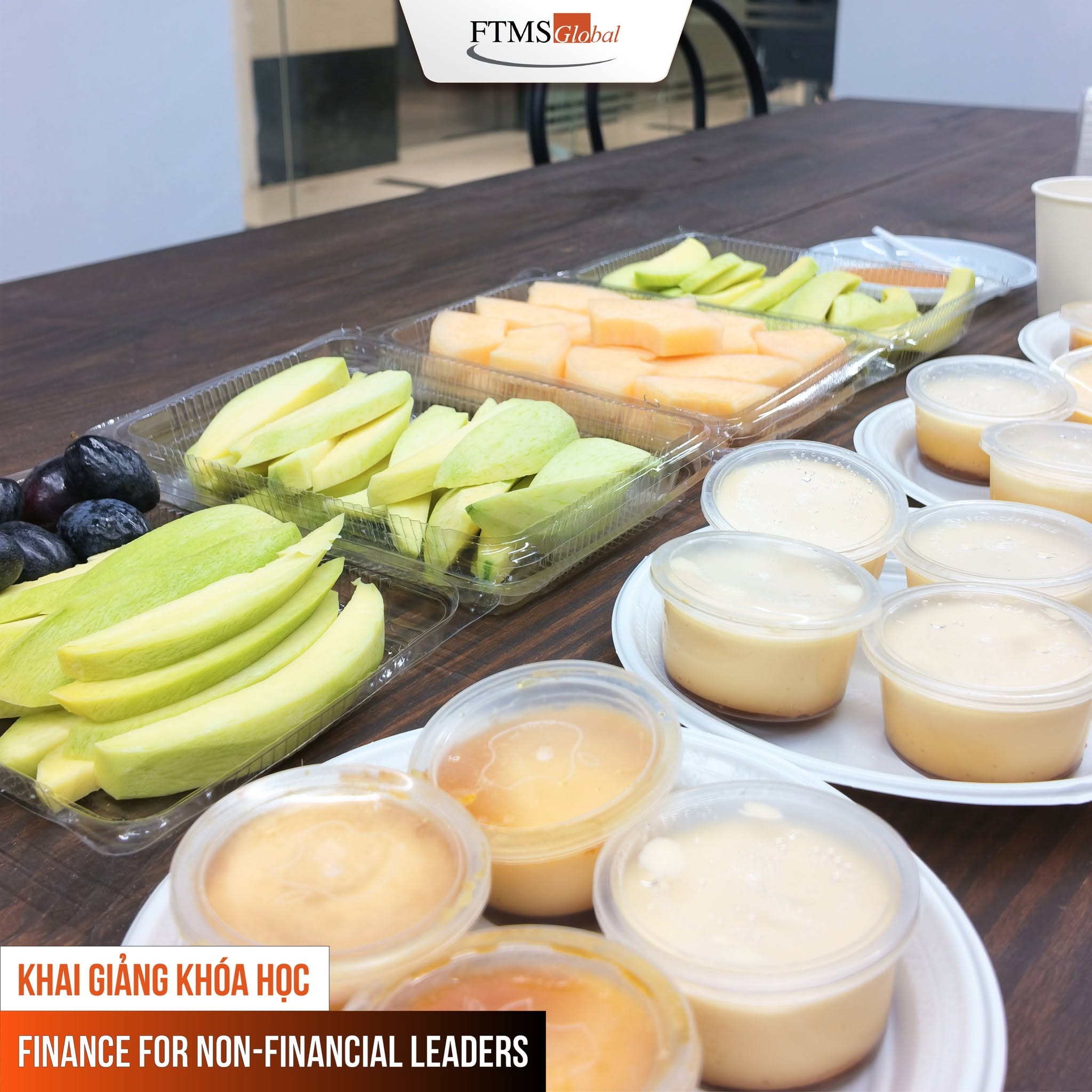 Tea break luôn được chuẩn bị chỉn chu, tiếp thêm năng lượng cho mỗi buổi học